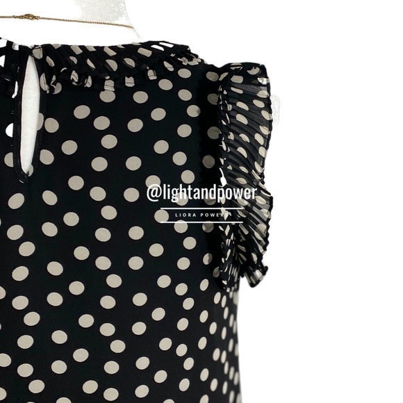 Max Studio Black Polk Dot Dress XS EUC - Picture 6 of 10